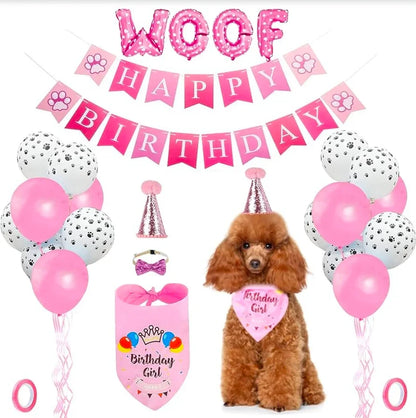 Dog Birthday Party Supplies - Boy/Girl - Blue