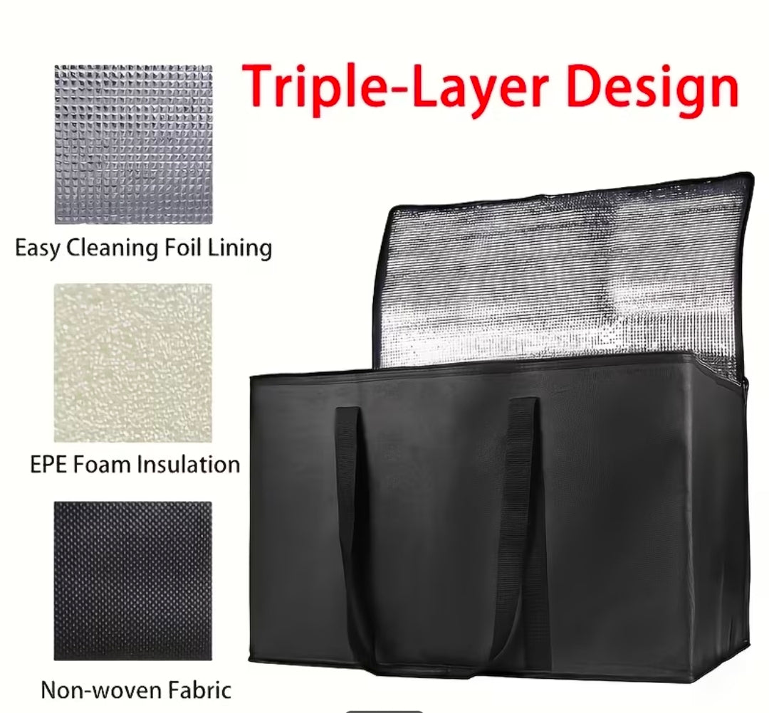 Large Reusable Insulated Freezer Bag for Raw Dog Food - XL