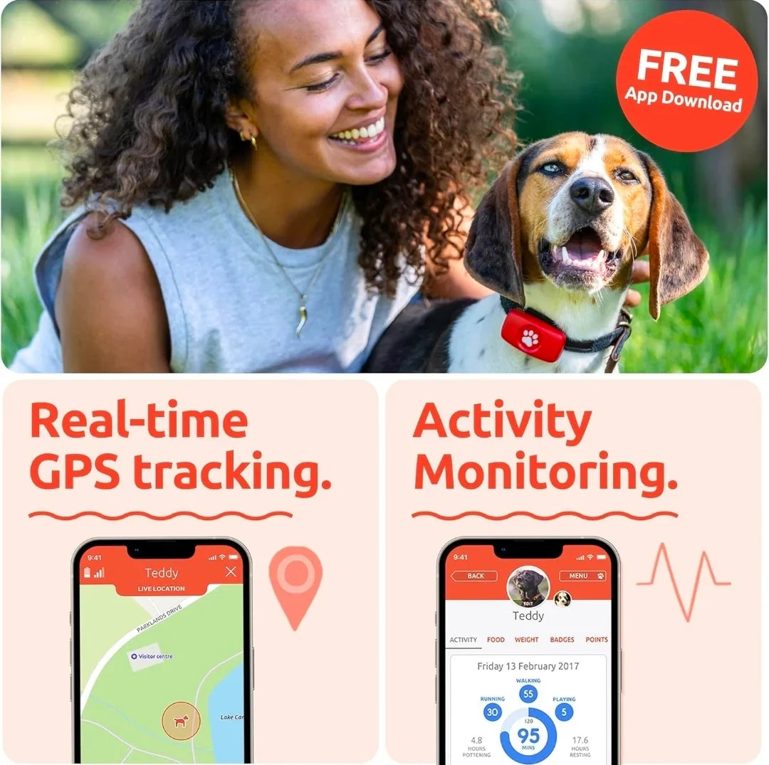 PitPat Collar GPS Tracker - pink