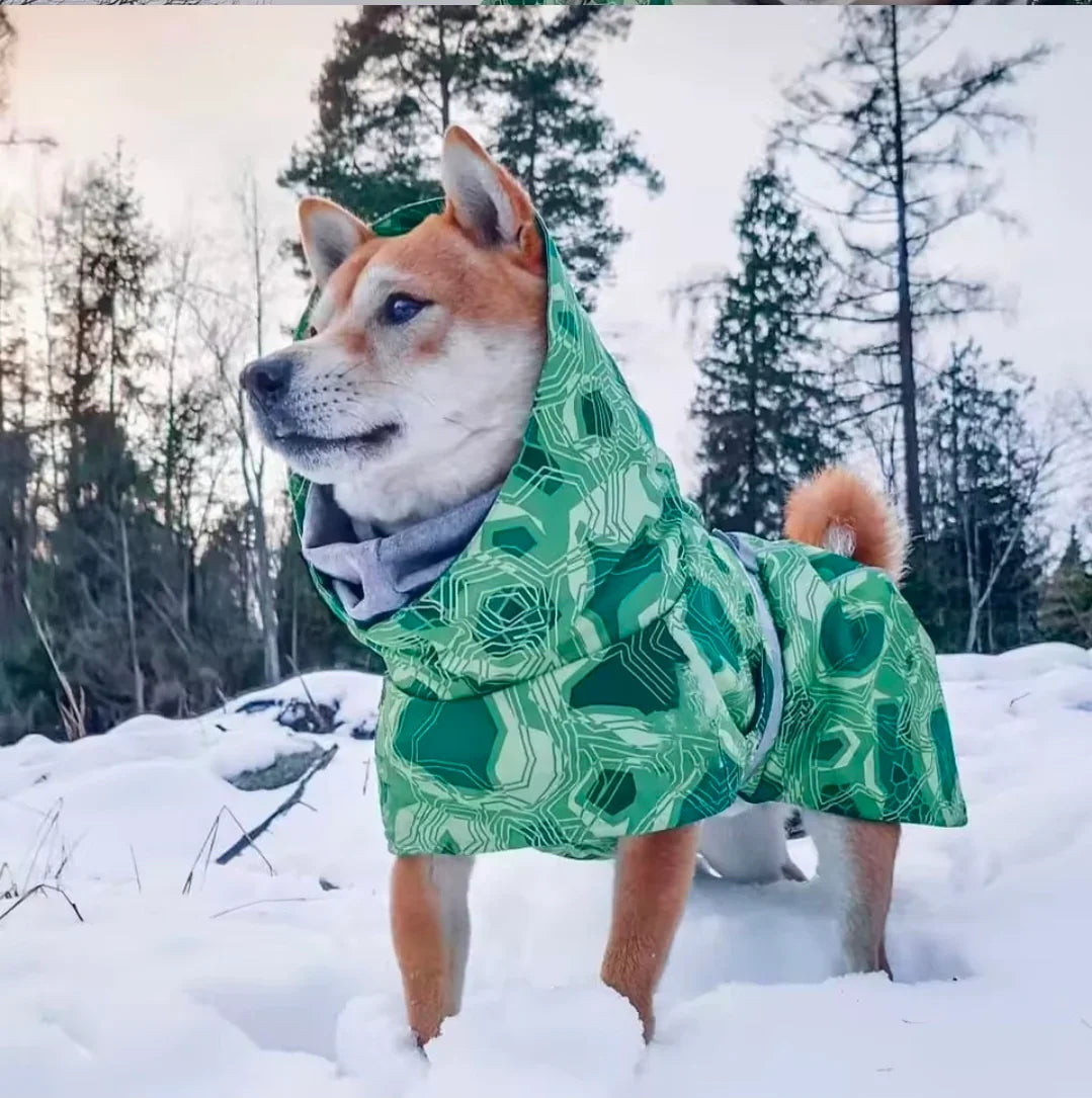 Dog Shack Winter Sherpa Dog Coat. - blue-1 / extra-large-1