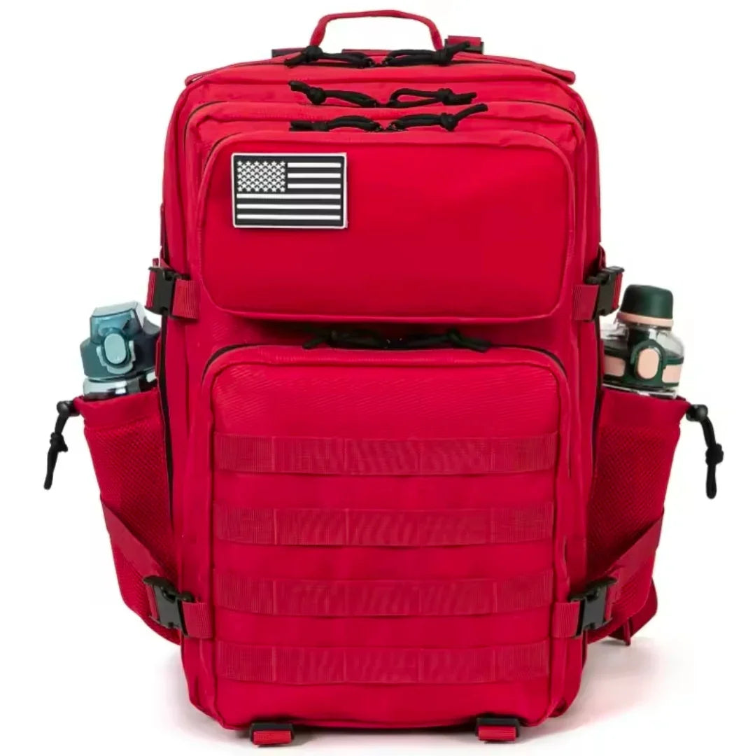 Tactical Dog Walking / Hiking Backpack 45 Litre - Red