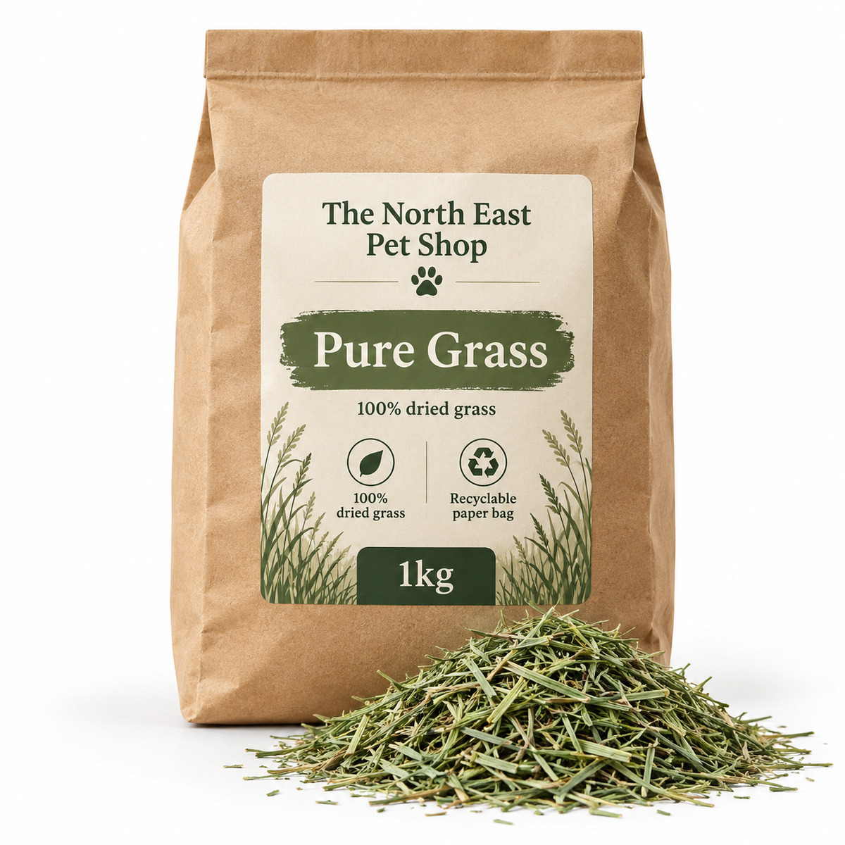The North East Pet Shop Pure Grass 1kg