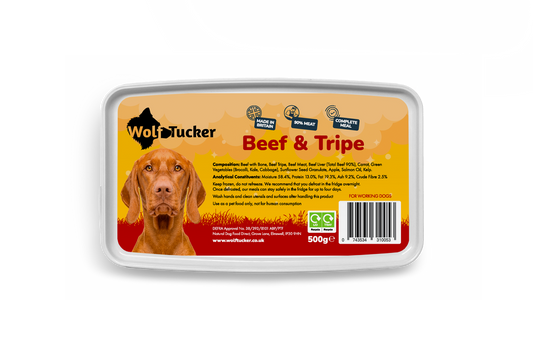 Wolf Tucker Working Dog Beef & Tripe Meal 500g