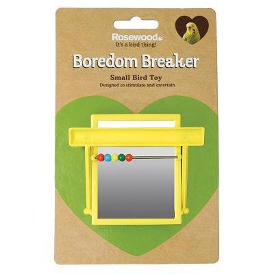 Rosewood Boredom Breaker Perch Mirror with Beads