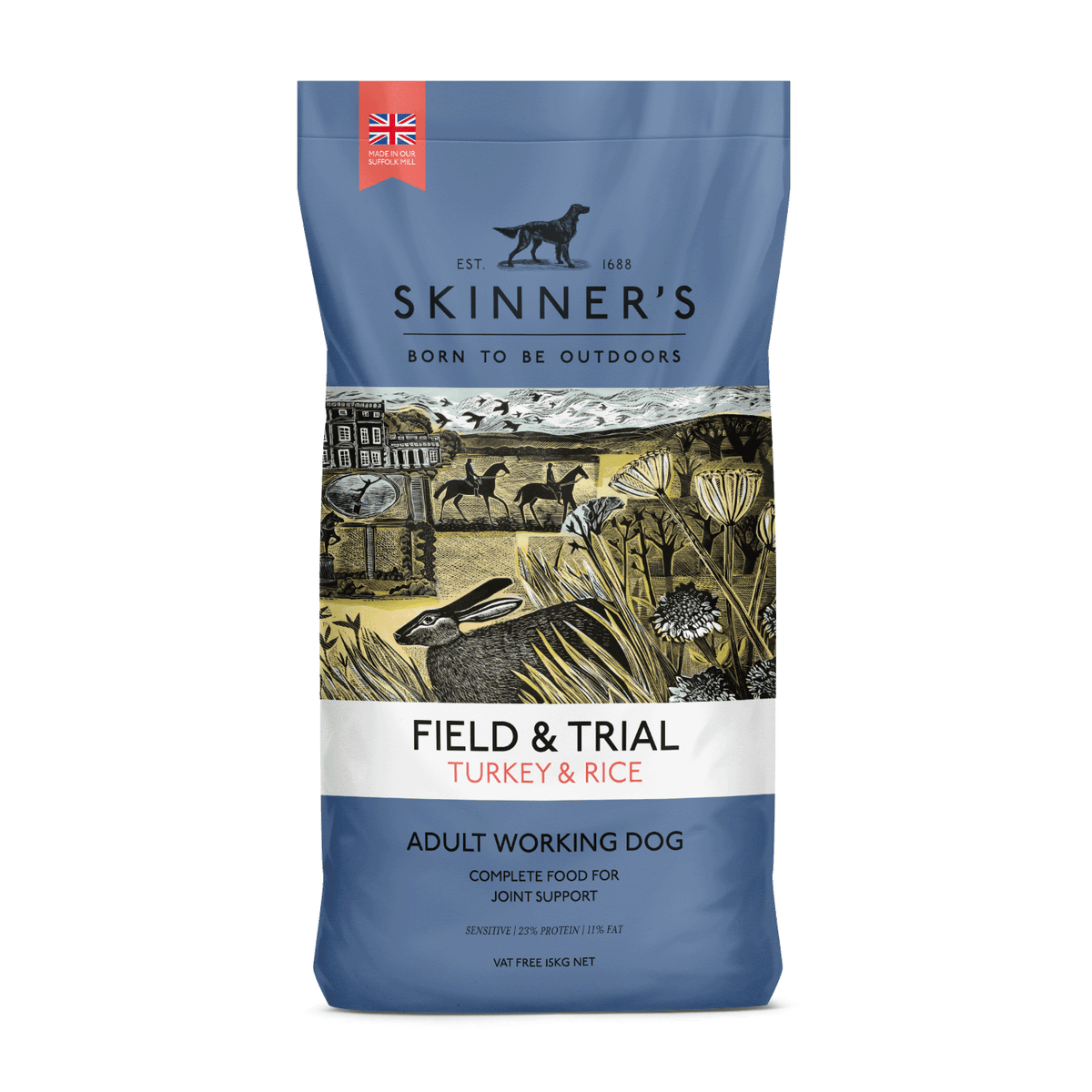 Skinners Field & Trial Adult Turkey & Rice 2.5kg - North East Pet Shop Skinners