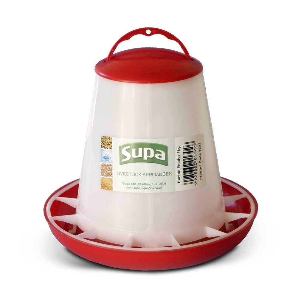 Supa Red and White Poultry Feeder 3kg