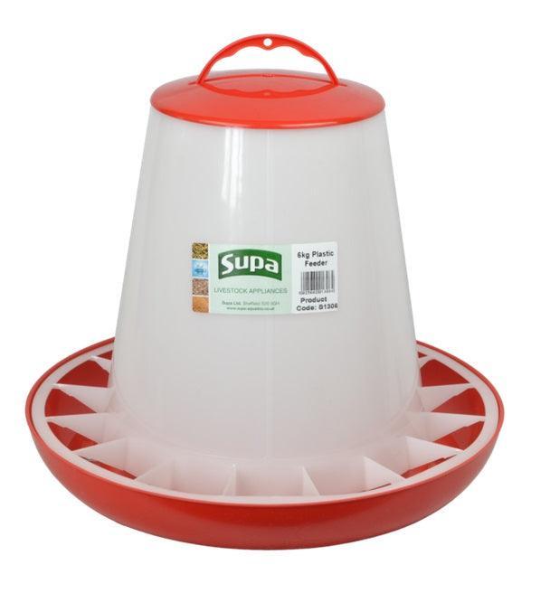 Supa Red and White Poultry Feeder 6kg