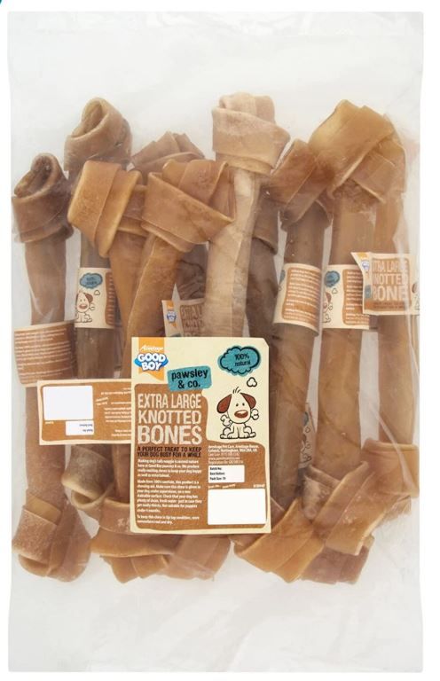 Good Boy Rawhide Chew Knotted Gnt 30cm (12") 10pack