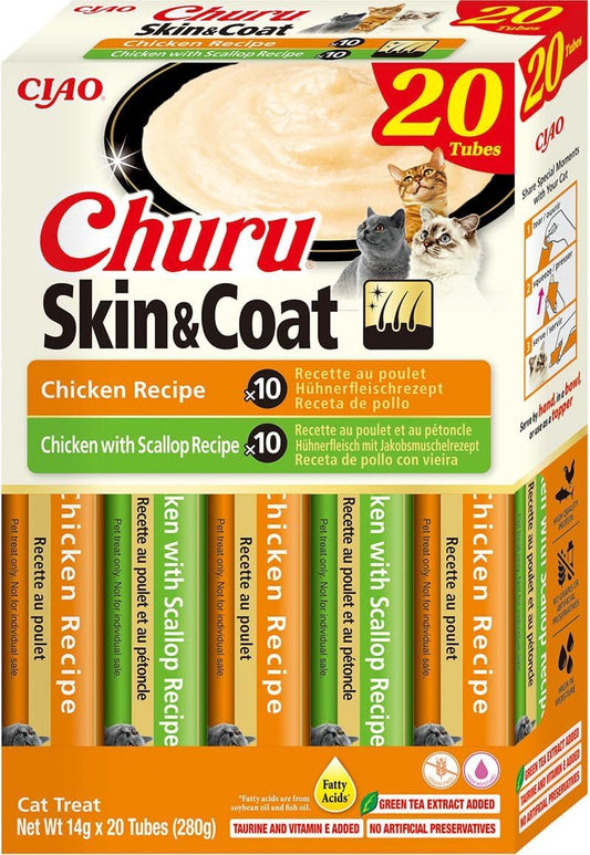 Churu Skin & Coat 20 Pack Chicken Variety