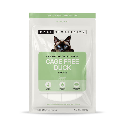 Real Simplicity Creamy Protein Treats Farm Raised 4x12g