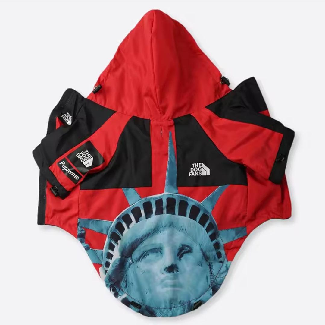 USA Waterproof Dog Coat - North East Pet Shop Dog Shack UK