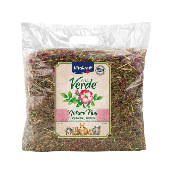 Vitakraft Vita Verde Hay & Wild Rose 500g - Case of 6