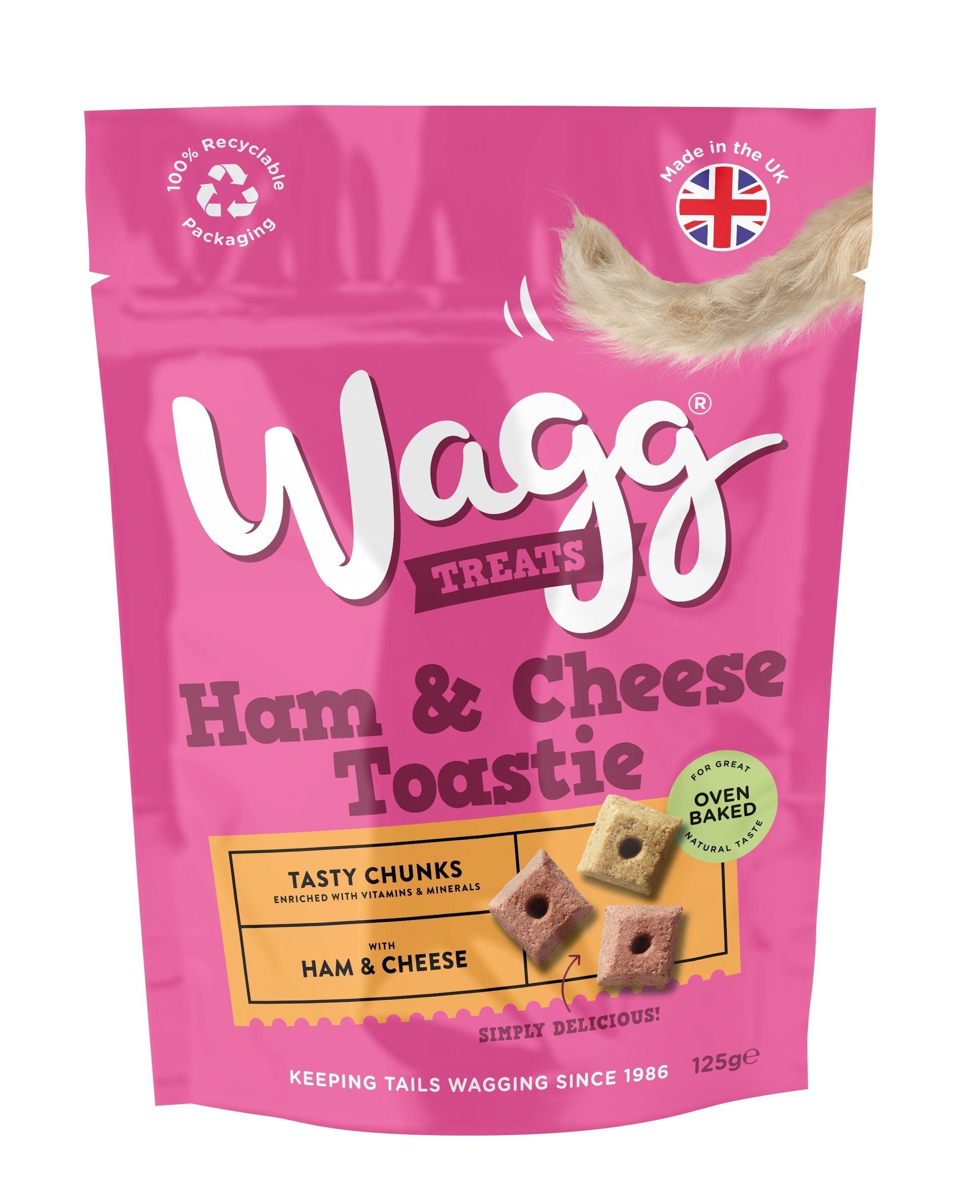 Wagg Ham & Cheese Toastie Tasty 125g - North East Pet Shop Wagg
