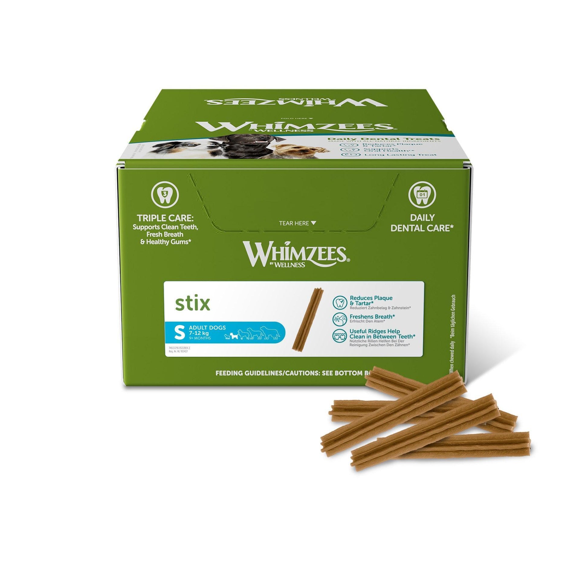 Whimzees Stix Box Small 150x120mm