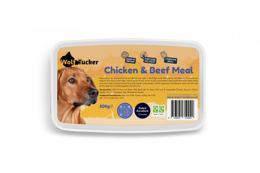 Wolftucker Working Dog Chicken and Beef 500g